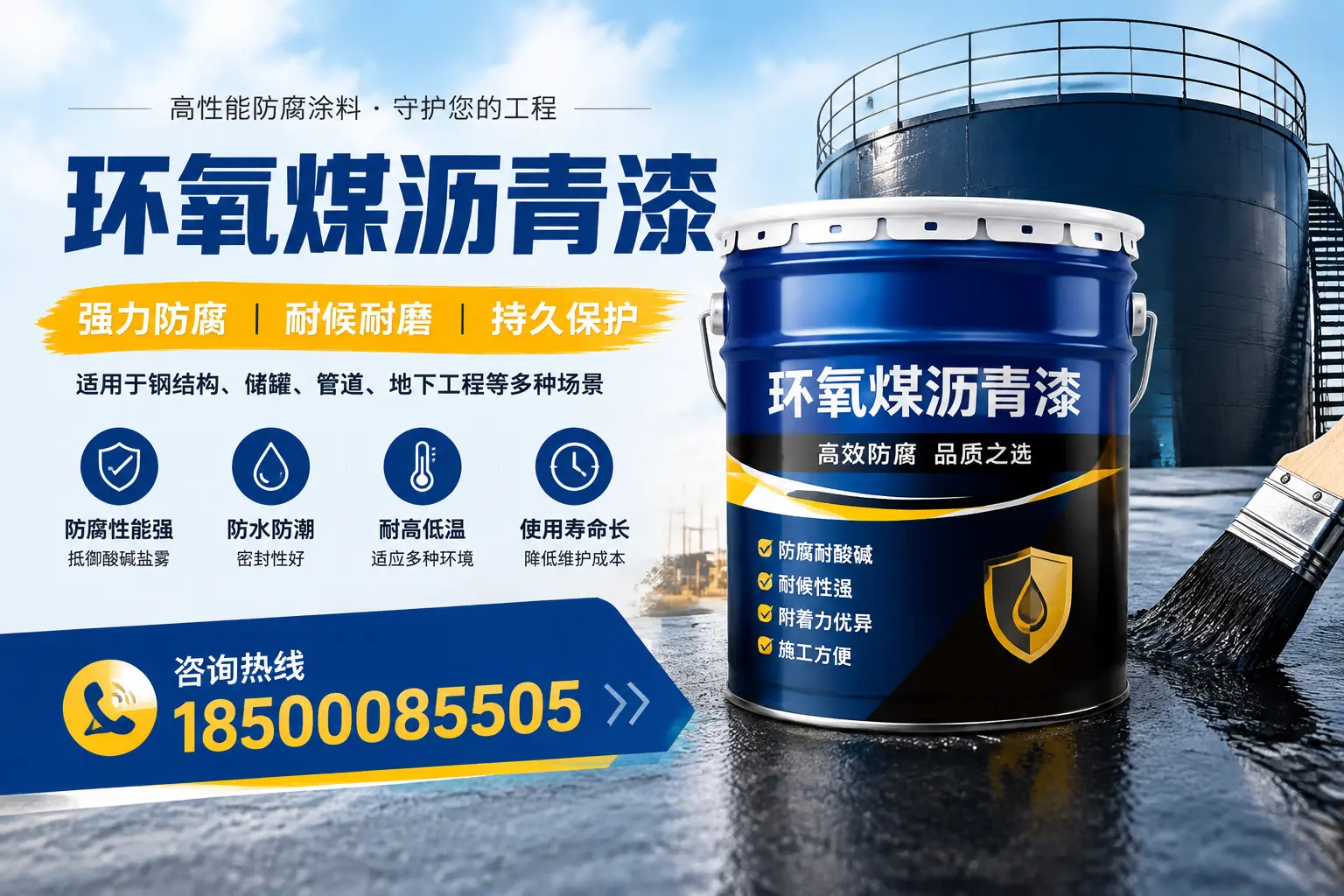 环氧煤沥青漆在工业中的应用,黑河企业的选择